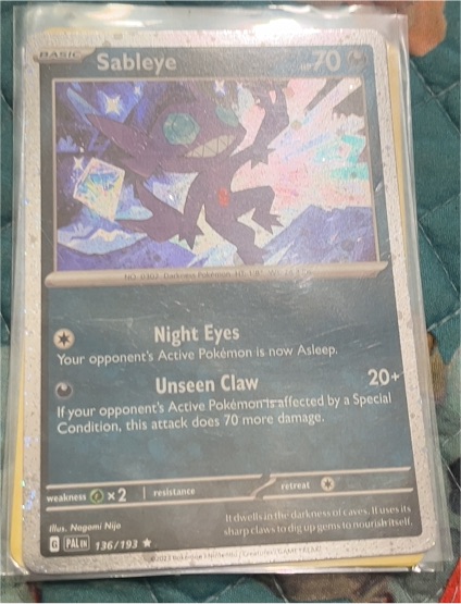 2023 Pokémon Scarlet & Violet Paldea Evolved #136 Sableye — front