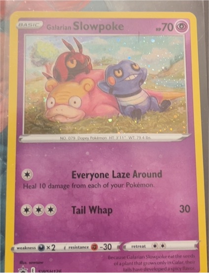 2021 Pokémon SWSH126 Galarian Slowpoke — front