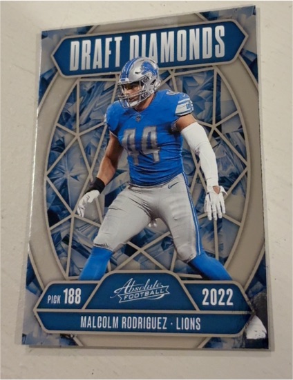 2025 Panini Absolute Draft Diamonds #DD-MRZ Malcolm Rodriguez — front