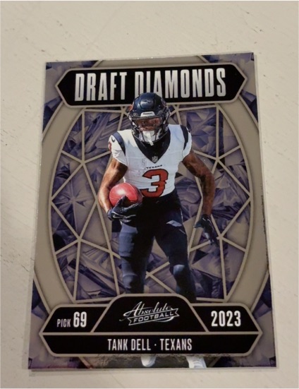 2025 Panini Absolute Draft Diamonds #DD-TDL Tank Dell — front