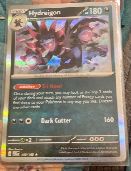 2023 Pokémon TCG Paldea Evolved #140 Hydreigon — front