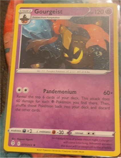 2021 Pokémon TCG Evolving Skies #077 Gourgeist — front