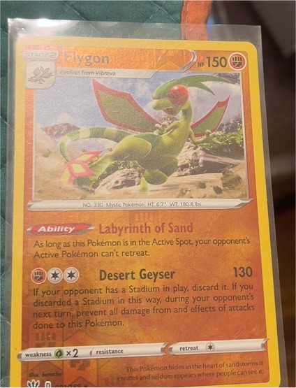 2020 Pokémon Darkness Ablaze #91 Flygon — front