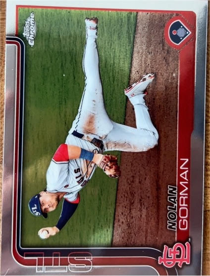 2025 Topps Chrome #STL-16 Nolan Gorman — front