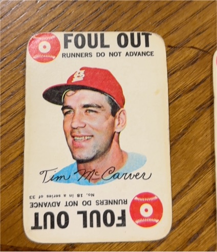 1968 Topps #18 Tim McCarver — front