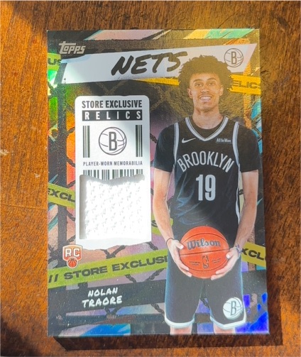 2025-26 Topps Store Exclusive Relics #SR-NT Nolan Traore — front