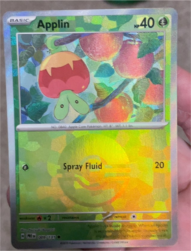 2023 Pokémon SV: Prismatic Evolutions #009 Applin — front