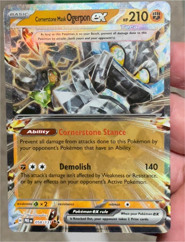 2024 Pokémon SV06: Twilight Masquerade #112 Cornerstone Mask Ogerpon ex — front