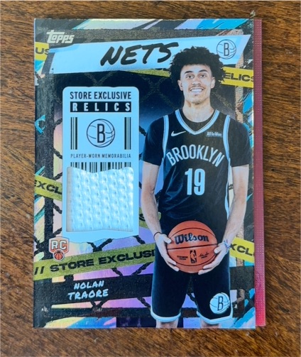 2025-26 Topps Store Exclusive Relics #SR-NT Nolan Traore — front