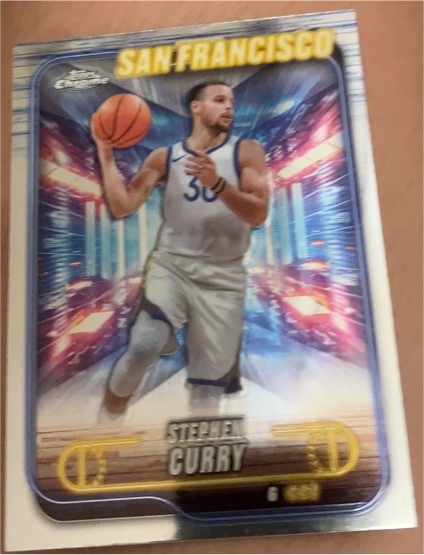 2024-25 Topps Chrome #187 Stephen Curry — front