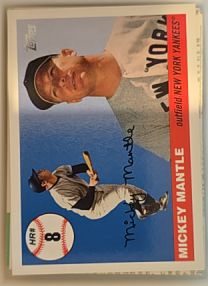 2006 Topps #MHR8 Mickey Mantle — front