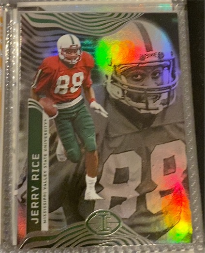 2023 Panini Chronicles Draft Picks Illusions #16 Jerry Rice — front