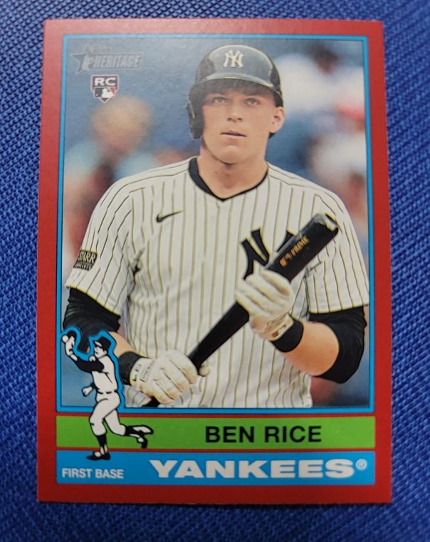 2025 Topps Heritage #406 Ben Rice — front