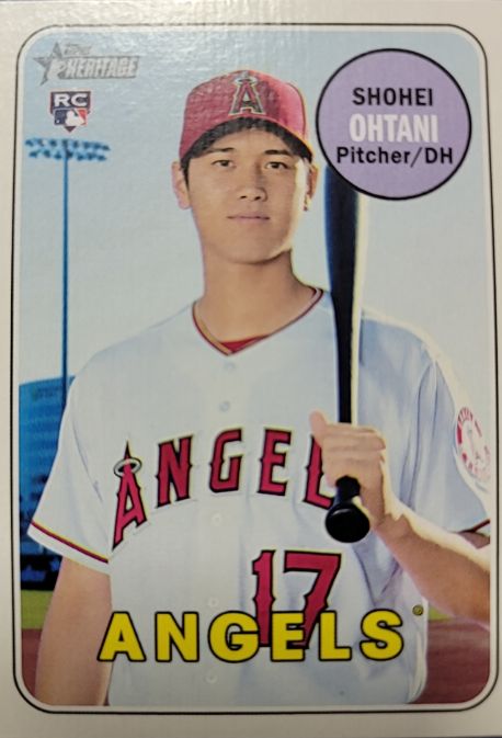 2018 Topps Heritage High Number #600 Shohei Ohtani — front