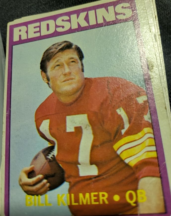 1972 Topps Football #18 Bill Kilmer — front
