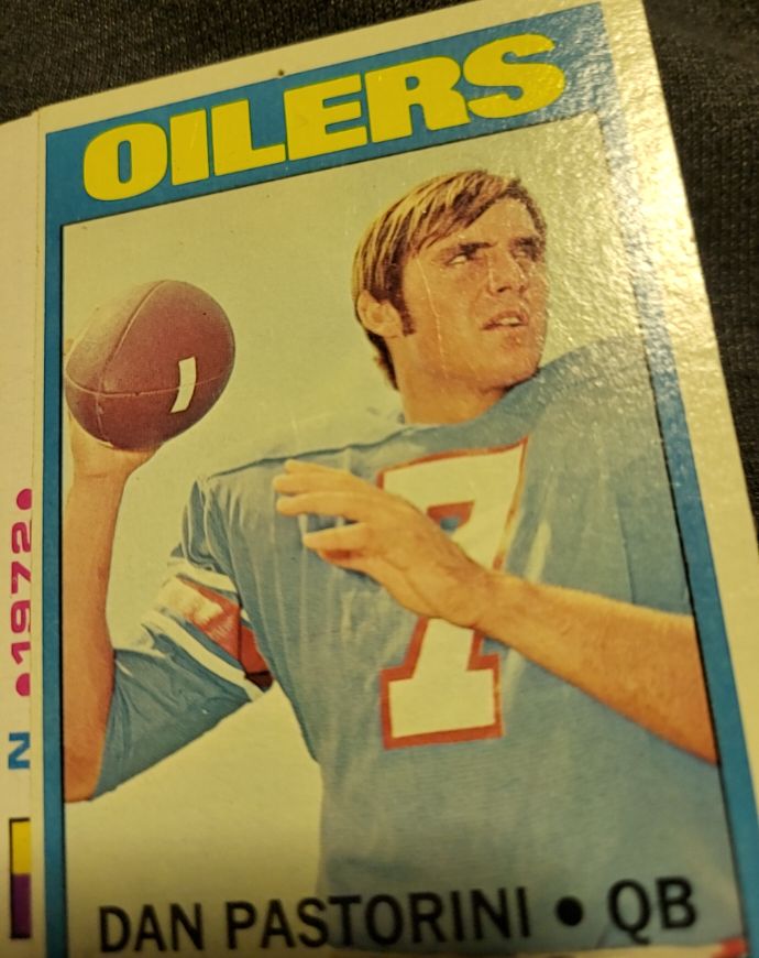 1972 Topps #156 Dan Pastorini Houston Oilers Rookie Card — front