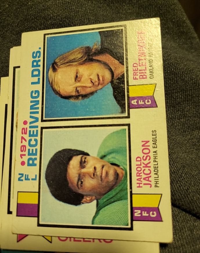 1973 Topps #3 Harold Jackson / Fred Biletnikoff — front