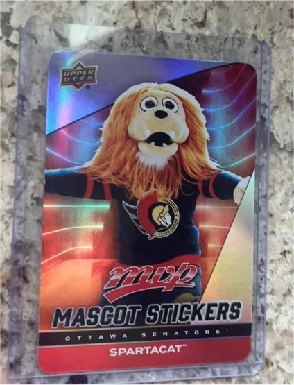 2025 Upper Deck MVP Mascot Stickers #MS-18 Spartacat — front