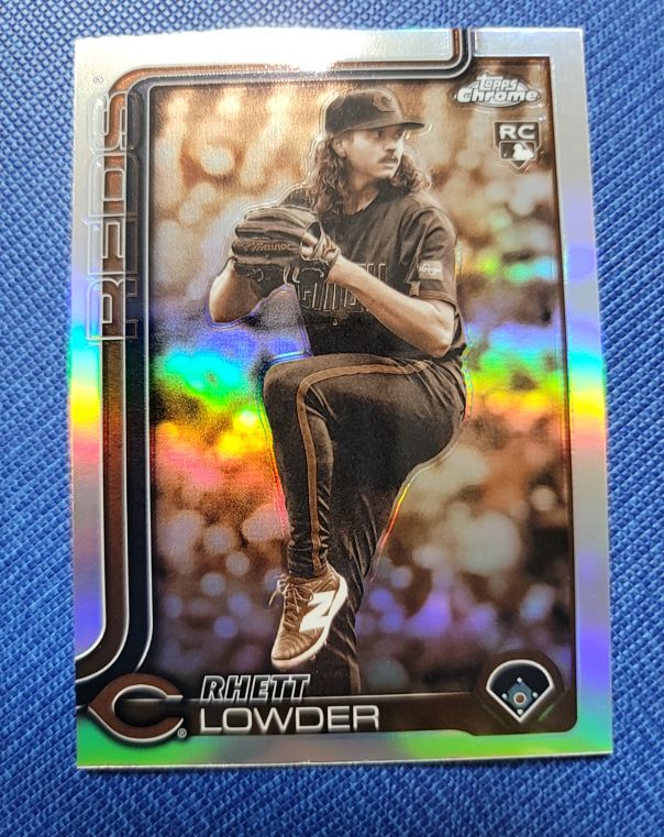 2025 Topps Chrome #147 Rhett Lowder Sepia Refractor Rookie — front