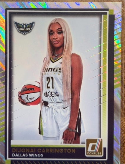 2025 Donruss WNBA #27 DiJonai Carrington — front