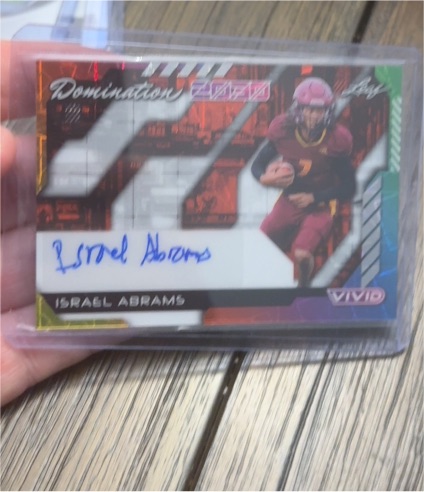 2025 Leaf Vivid Domination 2030 #DA-IA1 Israel Abrams — front