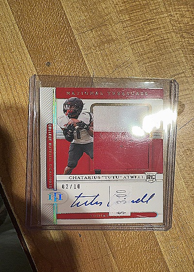 2021 Panini National Treasures #66 Chatarius "Tutu" Atwell — front