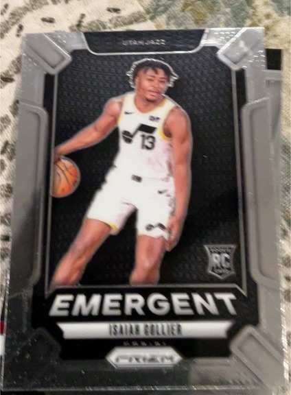 2024-25 Panini Prizm #1 Isaiah Collier Emergent — front