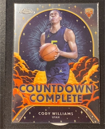2024-25 Topps Chrome Countdown Complete #CC18 Cody Williams — front