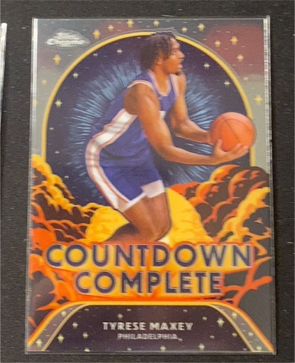 2024-25 Topps Chrome Countdown Complete #CC-9 Tyrese Maxey — front