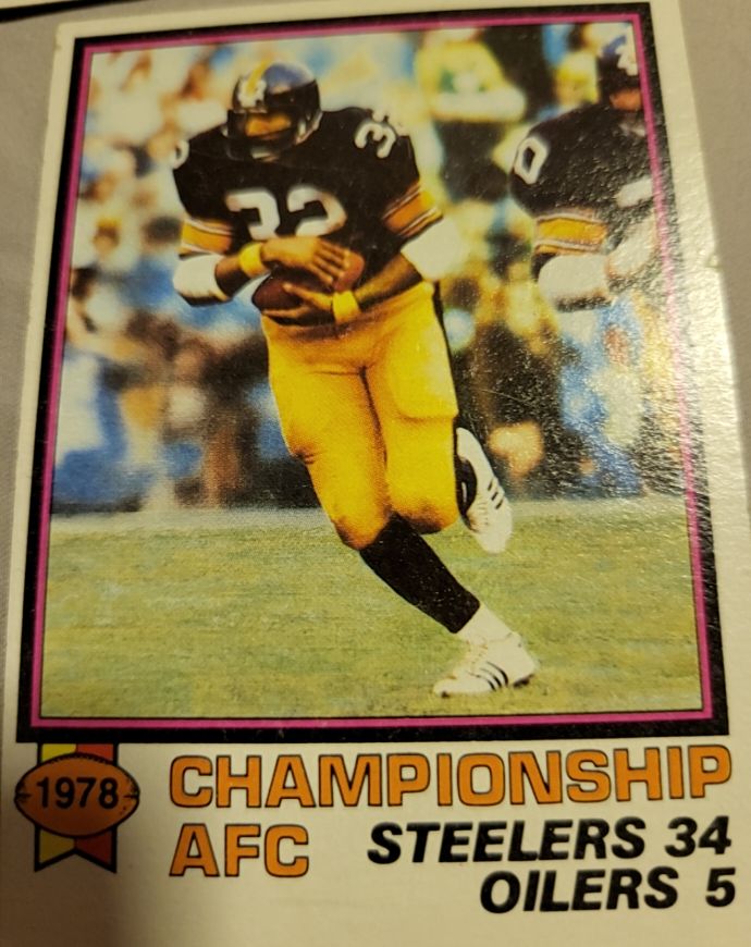 1979 Topps #166 1978 AFC Championship Franco Harris — front