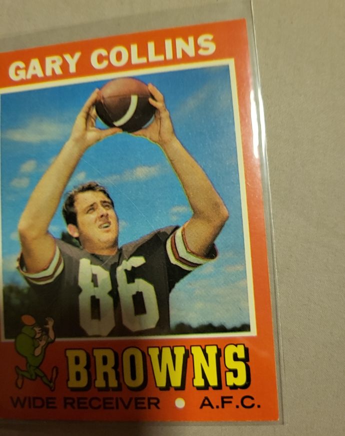 1971 Topps Football #75 Gary Collins — front
