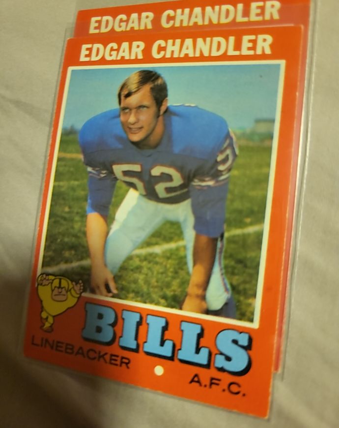 1971 Topps Football #86 Edgar Chandler — front