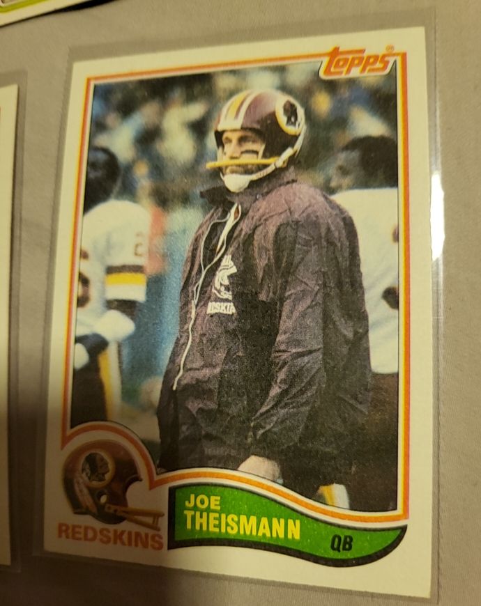 1982 Topps #521 Joe Theismann — front