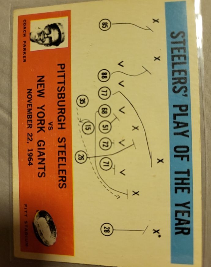 1964 Philadelphia #154 Buddy Parker Steelers Play of the Year — front