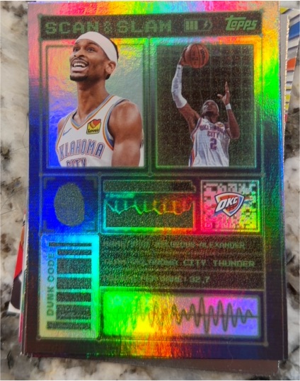 2025-26 Topps Scan & Slam #SS-4 Shai Gilgeous-Alexander — front