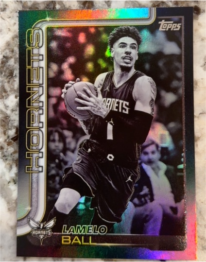 2025-26 Topps #67 LaMelo Ball Blackout — front