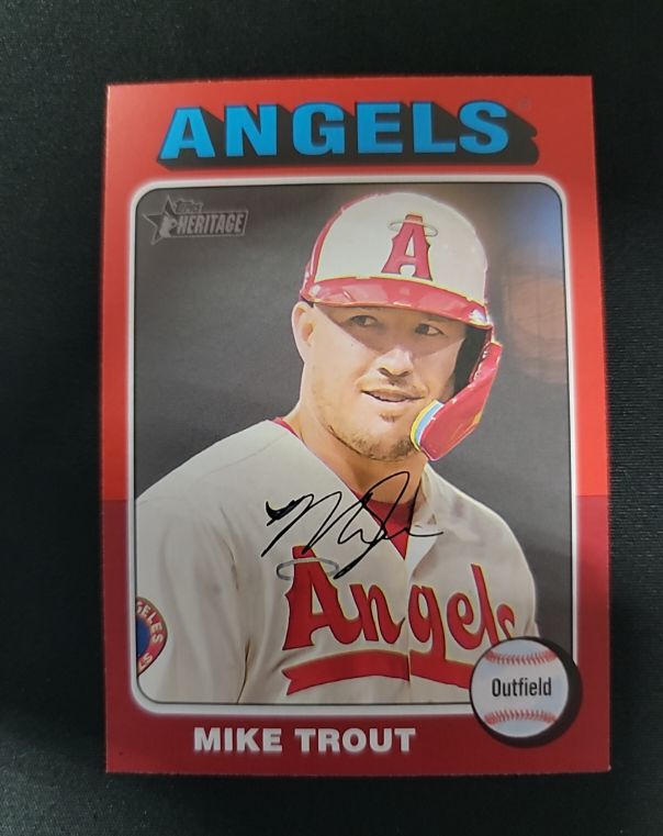 2024 Topps Heritage #52 Mike Trout — front