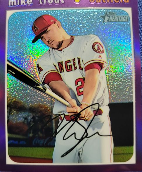 2013 Topps Heritage #100 Mike Trout — front