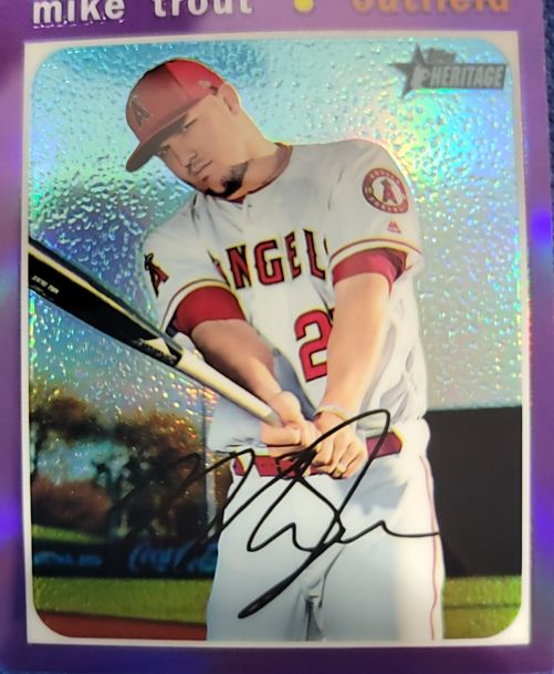 2024 Topps Heritage #355 Mike Trout — front