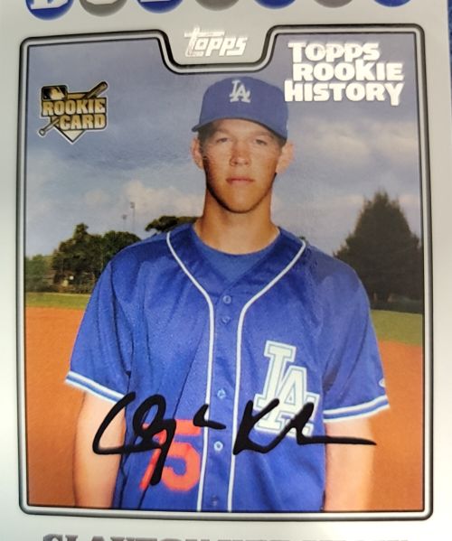 2008 Topps Update #UH240 Clayton Kershaw — front