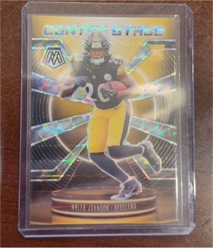 2025 Panini Mosaic #1 Kaleb Johnson Center Stage — front
