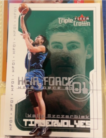 2000-01 Fleer Triple Crown Heir Force 01 #HF01 Wally Szczerbiak — front