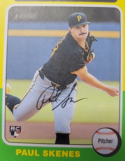 2024 Topps Heritage High Number #594 Paul Skenes — front