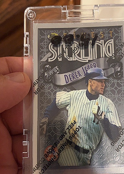 1996 Topps Finest Sterling #350 Derek Jeter — front