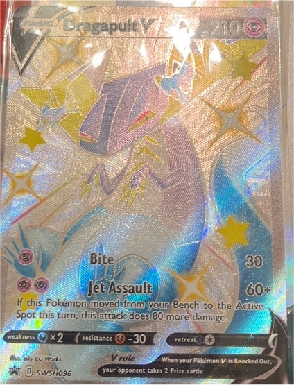 2020 Pokémon Sword & Shield Promo #SWSH096 Dragapult V — front