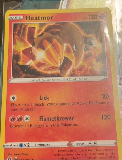 2020 Pokémon Rebel Clash #34 Heatmor — front