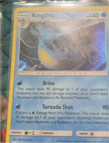 2017 Pokemon TCG Burning Shadows #31 Kingdra — front