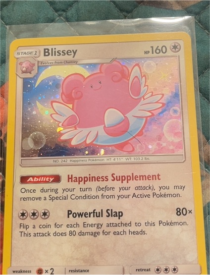 2019 Pokémon Lost Thunder #153 Blissey — front