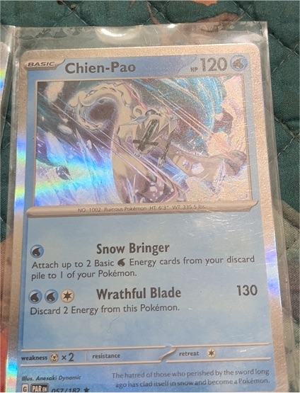 2023 Pokémon Scarlet & Violet Paradox Rift #57 Chien-Pao — front