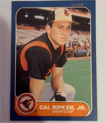 1986 Fleer #284 Cal Ripken Jr. — front